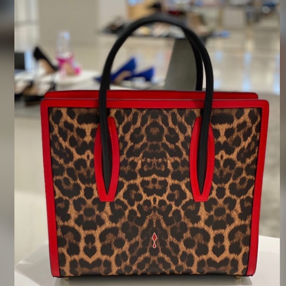 louboutin leopard bag